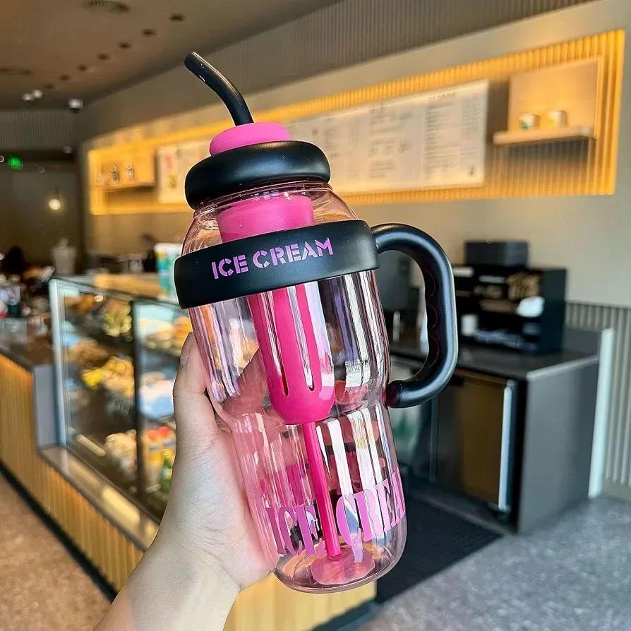Gym Water Bottle ABS Plastic Leak Proof Multi Color