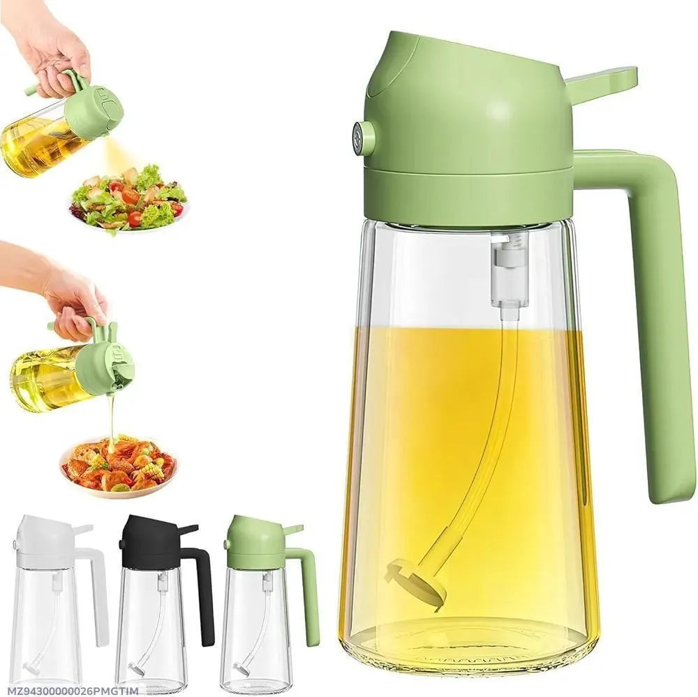 Glass Oil Spray Bottle Black Precision Kitchen Use