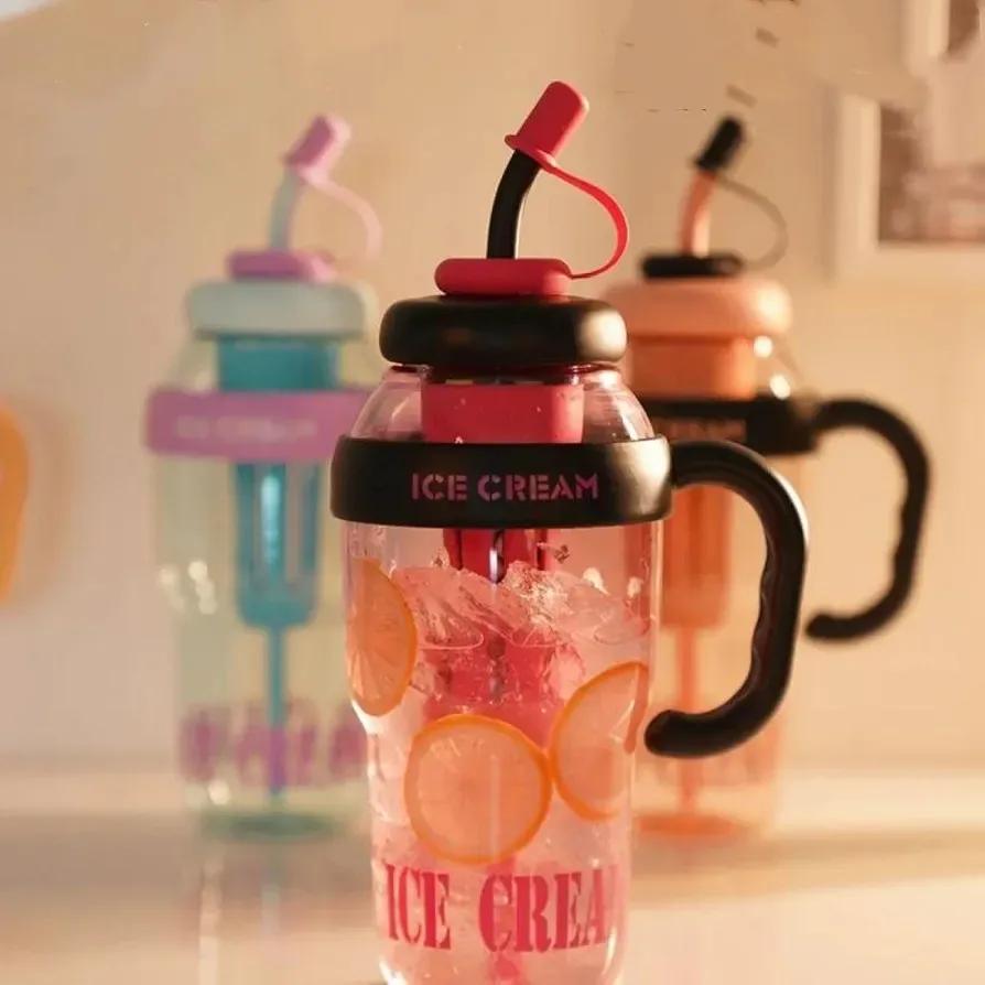 Gym Water Bottle ABS Plastic Leak Proof Multi Color
