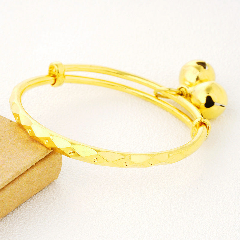 Golden Round Bracelet for Girls, Lightweight & Durable