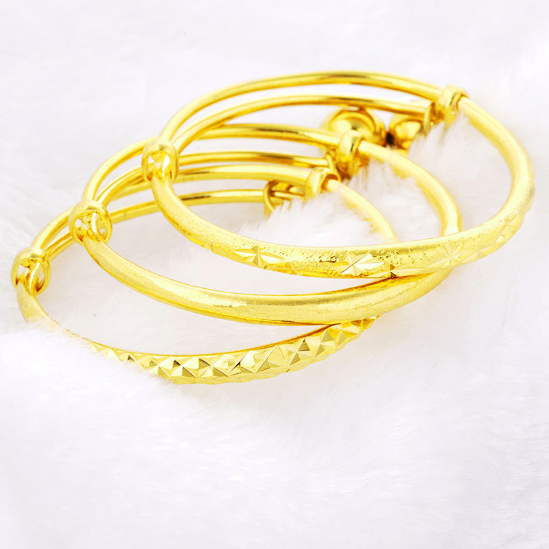 Golden Round Bracelet for Girls, Lightweight & Durable