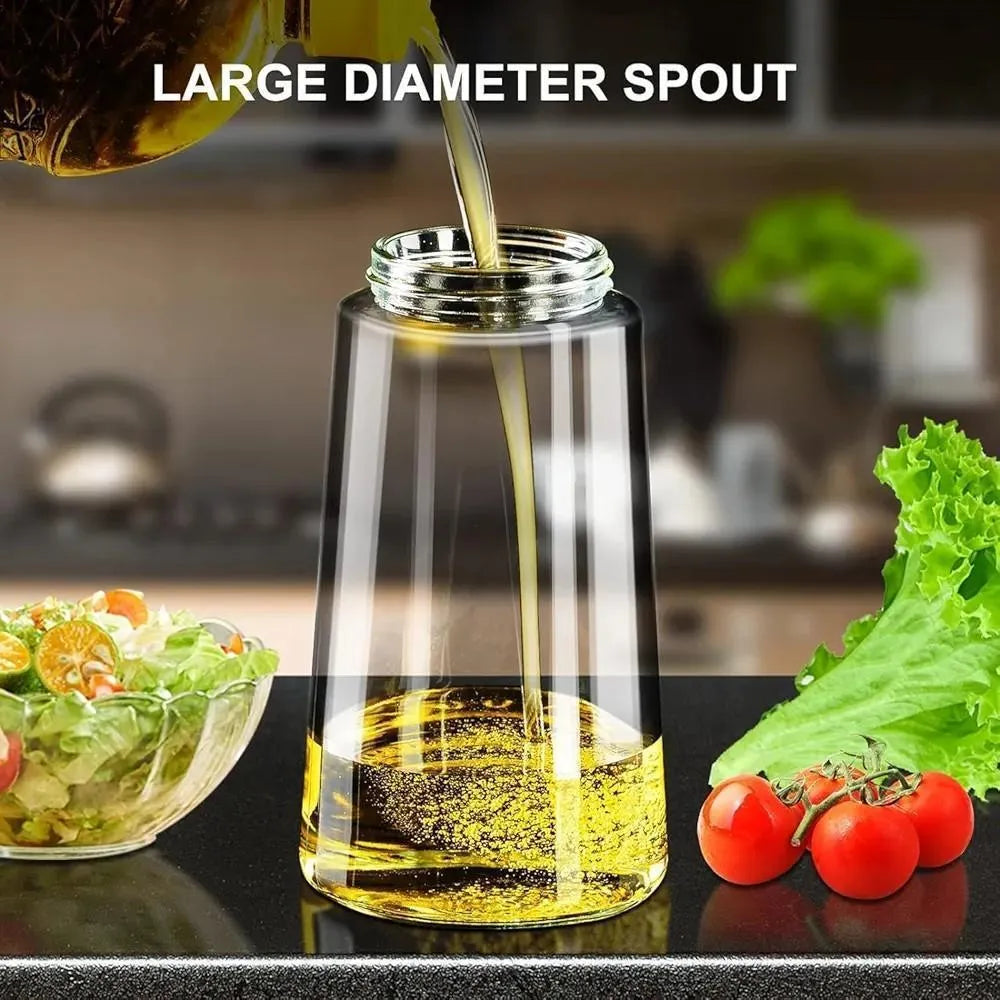 Glass Oil Spray Bottle Black Precision Kitchen Use