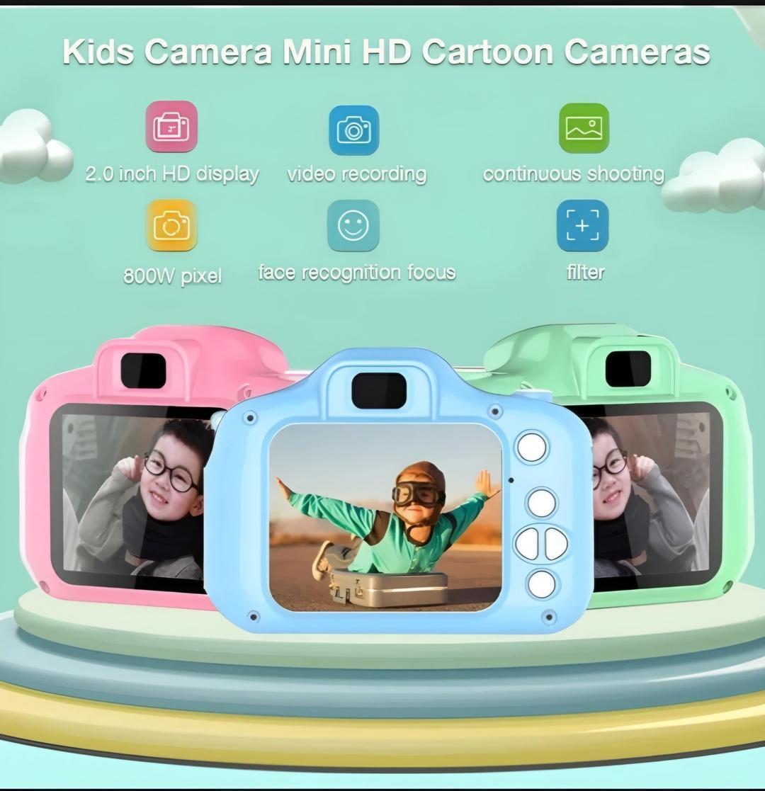 Mini HD Cartoon Camera for Kids 2.0 Inch Video Recorder