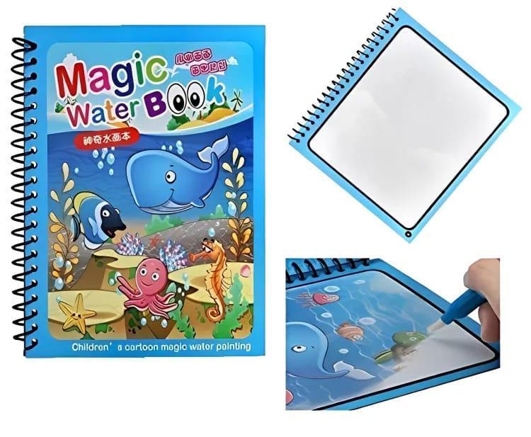 3-in-1 LCD Writing Tablet + Magic Book + Water Book for Kids