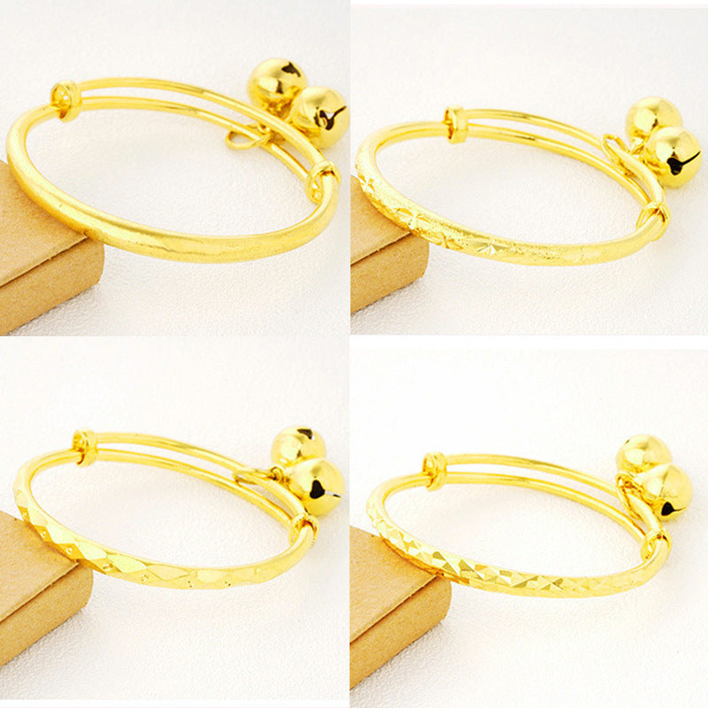 Golden Round Bracelet for Girls, Lightweight & Durable