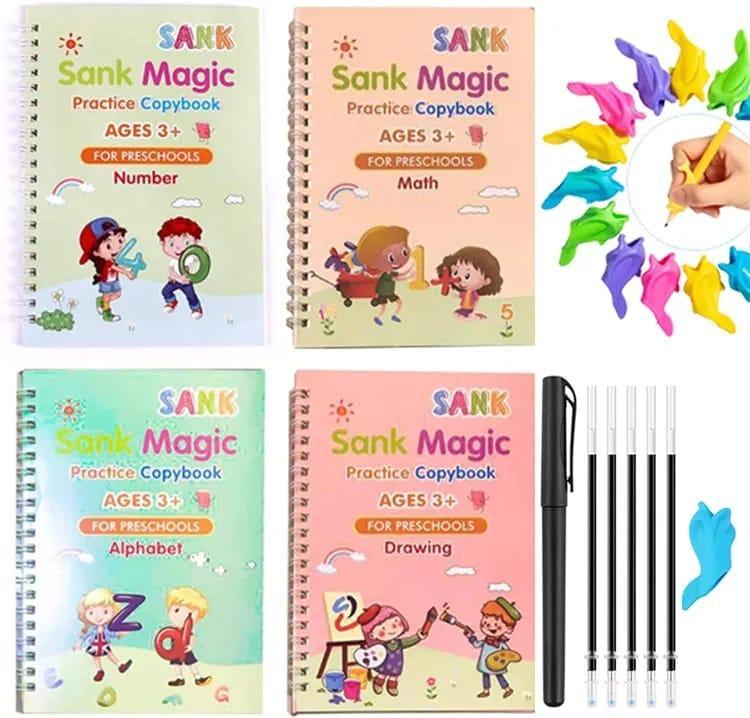 3-in-1 LCD Writing Tablet + Magic Book + Water Book for Kids