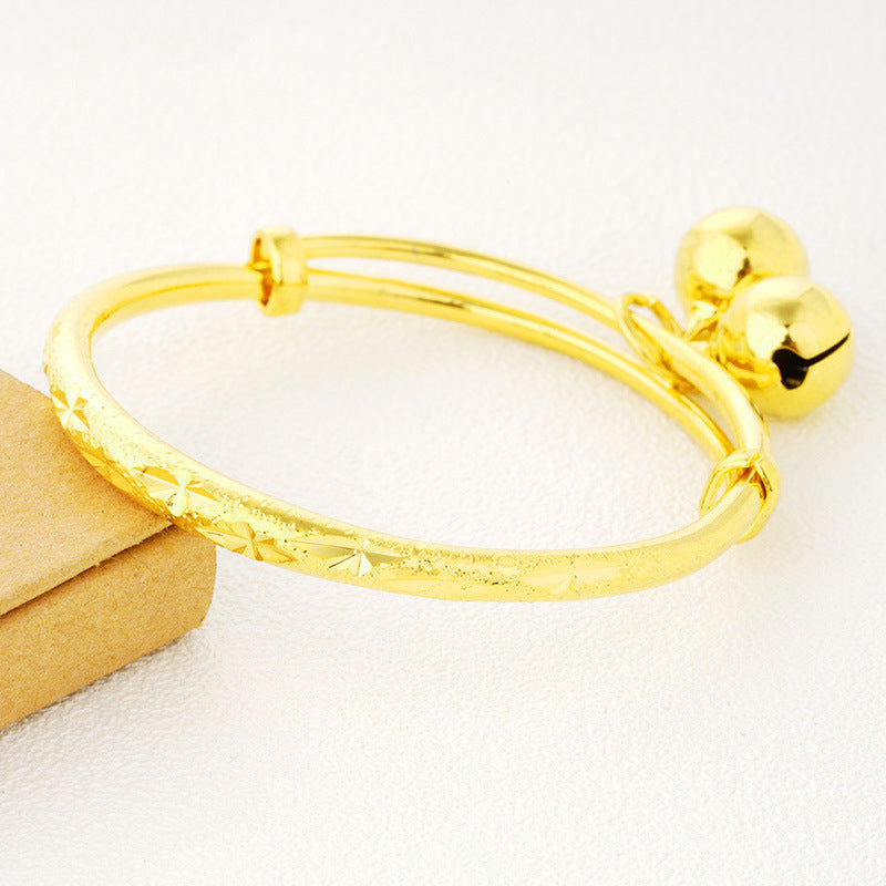 Golden Round Bracelet for Girls, Lightweight & Durable
