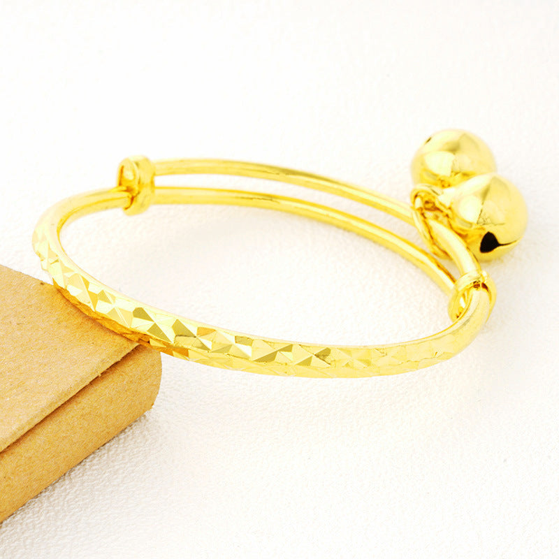 Golden Round Bracelet for Girls, Lightweight & Durable