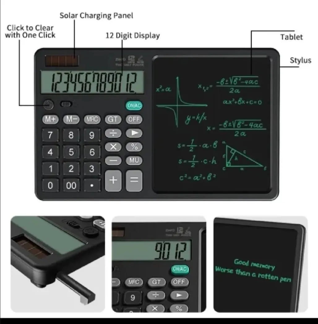 Multifunctional Digital & Scratchboard Calculator for Students
